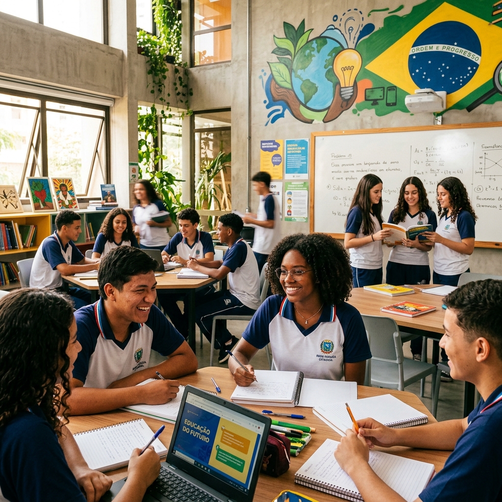 Alunos em sala de aula